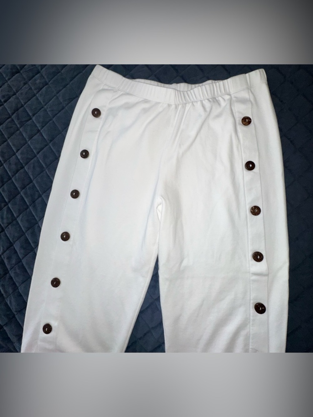 Appleseed's Soft White Pull-On Knit Pants - Picture 6 of 6